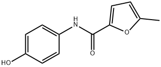 N-(4-ヒドロキシフェニル)-5-メチル-2-フルアミド 化学構造式