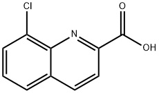 8-クロロキノリン-2-カルボン酸 化学構造式