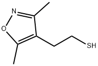 2-(3,5-二甲基异恶唑-4-基)乙硫醇 结构式