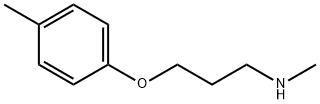 N-メチル-3-(4-メチルフェノキシ)-1-プロパンアミン 化学構造式