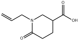 1-アリル-6-オキソピペリジン-3-カルボン酸 化学構造式