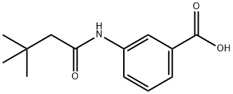 3-[(3,3-ジメチルブタノイル)アミノ]安息香酸 化学構造式
