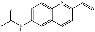 N-(2-ホルミルキノリン-6-イル)アセトアミド 化学構造式