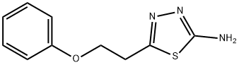 5-(2-フェノキシエチル)-1,3,4-チアジアゾール-2-アミン 化学構造式