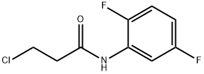 3-クロロ-N-(2,5-ジフルオロフェニル)プロパンアミド 化学構造式