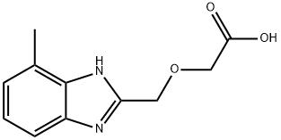 [(4-甲基-1H-苯并咪唑-2-基)甲氧基]乙酸, 915924-02-6, 结构式
