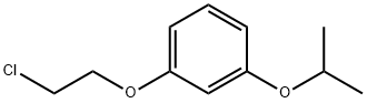 1-(2-クロロエトキシ)-3-イソプロポキシベンゼン 化学構造式