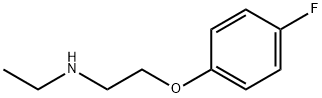 N-エチル-2-(4-フルオロフェノキシ)エタンアミン 化学構造式