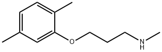 3-(2,5-ジメチルフェノキシ)-N-メチル-1-プロパンアミン 化学構造式