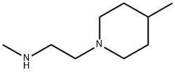 N-メチル-N-[2-(4-メチルピペリジン-1-イル)エチル]アミン 化学構造式
