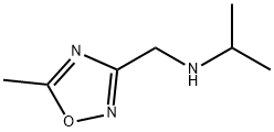 N-[(5-メチル-1,2,4-オキサジアゾール-3-イル)メチル]プロパン-2-アミン HYDROCHLORIDE 化学構造式
