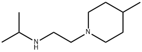 N-[2-(4-メチルピペリジン-1-イル)エチル]プロパン-2-アミン 化学構造式
