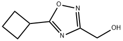 (5-シクロブチル-1,2,4-オキサジアゾール-3-イル)メタノール 化学構造式
