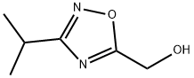 (3-イソプロピル-1,2,4-オキサジアゾール-5-イル)メタノール 化学構造式
