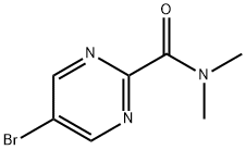 5-Bromo-N,N-dimethylpyrimidine-2-carboxamide Structure