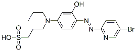 2-(5-BROMO-2-PYRIDYLAZO)-5-[N-N-PROPYL-N-(3-SULFOPROPYL)AMINO]PHENOL Structure
