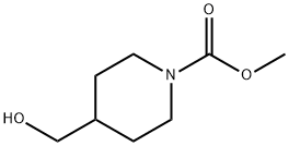 1-Piperidinecarboxylic  acid,  4-(hydroxymethyl)-,  methyl  ester Structure