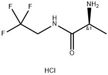 (2S)-2-氨基-N-(2,2,2-三氟乙基)丙酰胺盐酸盐, 916176-69-7, 结构式