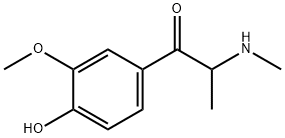 4-Hydroxy-3-methoxymethcathinone 结构式