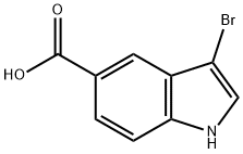 3-溴吲哚-5-甲酸,916179-87-8,结构式
