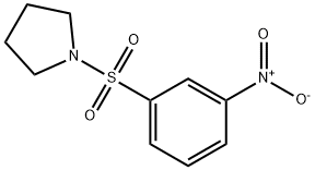 1-(3-NITROPHENYLSULFONYL)PYRROLIDINE 化学構造式