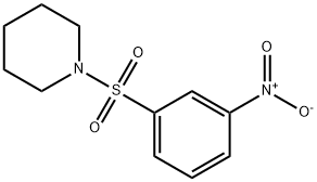 1-(3-ニトロフェニルスルホニル)ピペリジン 化学構造式