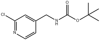 tert-butyl N-[(2-chloropyridin-4-yl)Methyl]carbaMate Struktur