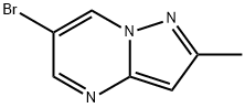 6-溴-2-甲基吡唑[1,5-A]嘧啶 结构式