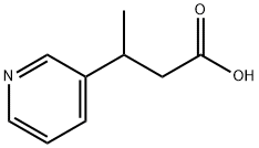 3-(pyridin-3-yl)butanoic acid 结构式