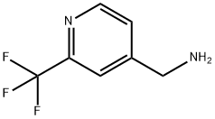 (2-(トリフルオロメチル)ピリジン-4-イル)メタンアミン 化学構造式