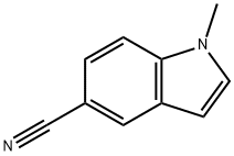 1-甲基-1H-吲哚-5-甲腈 结构式