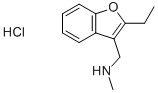 N-[(2-ETHYL-1-BENZOFURAN-3-YL)METHYL]-N-METHYLAMINE HYDROCHLORIDE Structure