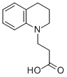 1,2,3,4-TETRAHYDROQUINOLINEPROPIONIC ACID, 91641-02-0, 结构式