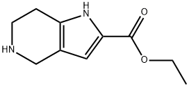 ETHYL 4,5,6,7-TETRAHYDRO-1H-PYRROLO[3,2-C]PYRIDINE-2-CARBOXYLATE Structure