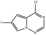 4-Chloro-6-iodopyrrolo[2,1-f][1,2,4]triazine Struktur