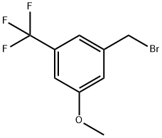 3-甲氧基-5-(三氟甲基)-溴甲基苯 结构式