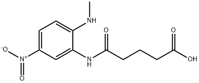 GLUTARIC ACID-2-METHYLAMINO-5-NITROMONOANILIDE 化学構造式