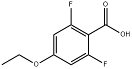4-ETHOXY-2,6-DIFLUOROBENZOIC ACID, 916483-56-2, 结构式