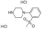 1-(2-METHANESULFONYL-PHENYL)-PIPERAZINE DIHYDROCHLORIDE Struktur