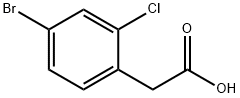 2-氯-4-溴苯乙酸,916516-89-7,结构式