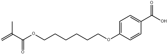 4-[[6-[(2-甲基-1-氧代-2-丙烯-1-基)氧基]己基]苯甲酸,91652-00-5,结构式