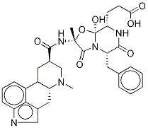 (5'α,10α)-9,10-Dihydro-12'-hydroxy-2'-Methyl-3',6',18-trioxo-5'-(phenylMethyl)-7',8'-secoergotaMan-8'-oic Acid Structure