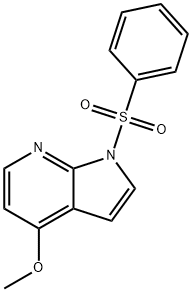 1-(PHENYLSULPHONYL)-4-METHOXY-7-AZAINDOLE, 916574-87-3, 结构式