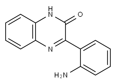 3-(2-アミノフェニル)キノキサリン-2(1H)-オン 化学構造式