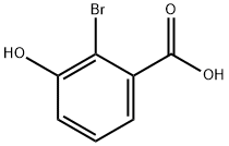 2-bromo-3-hydroxybenzoic acid Struktur