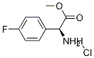 S-4-氟苯甘氨酸甲酯盐酸盐,916602-09-0,结构式