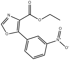 Ethyl 5-(3-nitrophenyl)oxazole-4-carboxylate Struktur