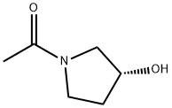 (R)-1-アセチル-3-ピロリジノール 化学構造式