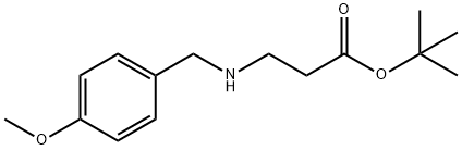 N-[(4-METHOXYPHENYL)METHYL]-BETA-ALANINE 1,1-DIMETHYLETHYL ESTER Struktur