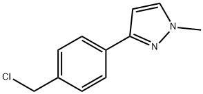 3 - [4 - (氯甲基)苯基] - 1 -甲基- 1H -吡唑, 916766-83-1, 结构式